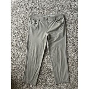 Johnnie-O Men Pants Performance Golf 38x30 Straight Fit Light Khaki Prepformance